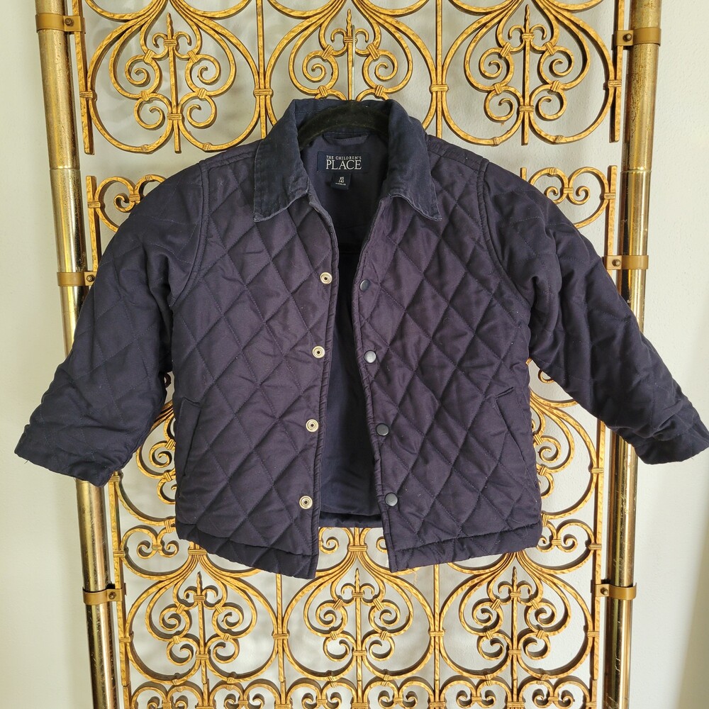 The Children's Place Boys Blue Quilted Jacket XS 96442-22